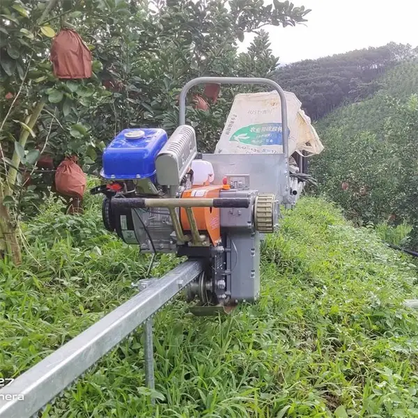 轨道运输车 山地果园运货车 汽油单轨运输车