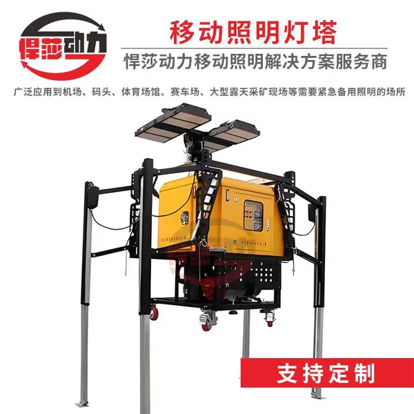 悍莎移动照明灯车 移动式升降应急照明灯塔 施工户外抢险探照灯