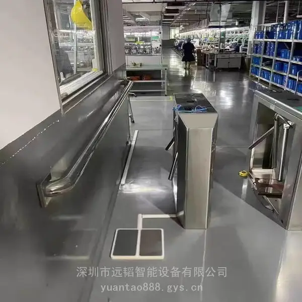 人行通道闸机苏州esd静电闸机洁净车间入口人脸识别三辊闸安装