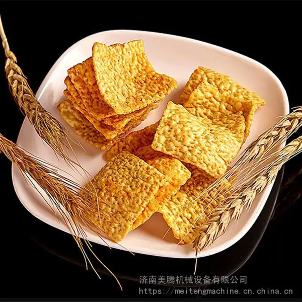 膨化网红零食苦荞片生产机器 酥脆粗粮小米锅巴加工设备
