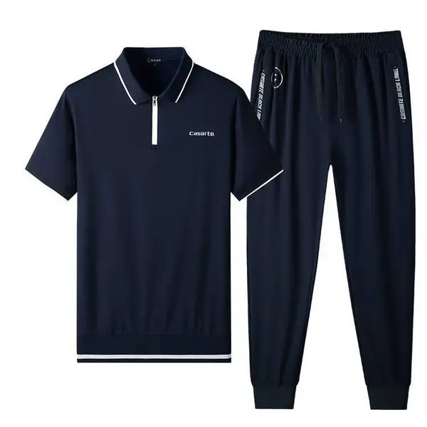 短袖t恤男士夏季速干运动套装ins潮流休闲一套搭配上衣服夏装