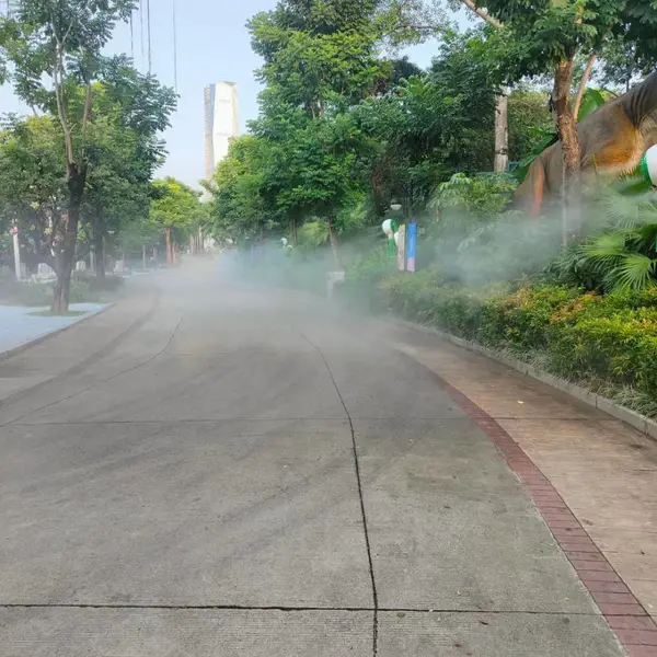商业街户外降温神器 冷雾喷雾系统 喷淋降温工程安装