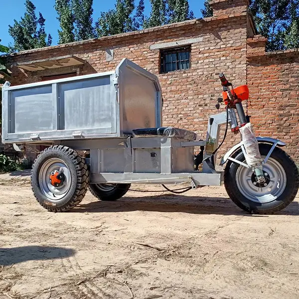 供应 电动工程三轮车 久恒 自卸三马车 建筑工地载货车