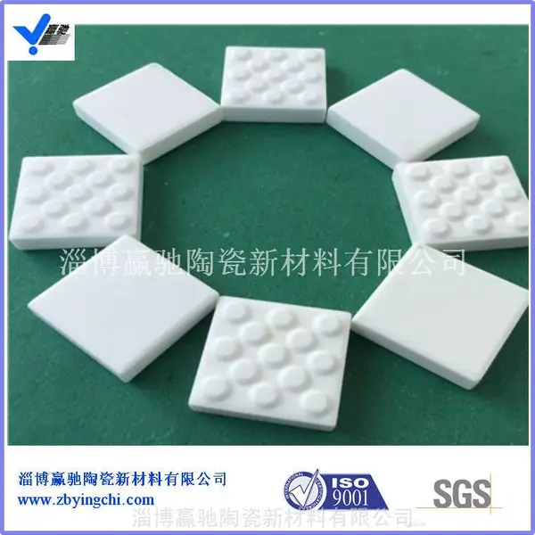 淄博厂家供应陶瓷马赛克 耐磨陶瓷衬片 92瓷片 92瓷片 管道陶瓷内衬片