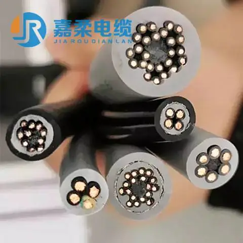 PUR拖链电缆耐油电缆高度抗磨损拖链线