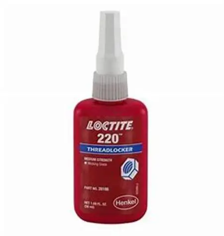 汉高Loctite乐泰220胶水批发 高强度螺纹锁固剂 厌氧胶乐泰220 50ml