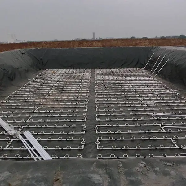 畜牧养殖场污水池防渗膜 氧化塘土工膜 黑膜沼气池 万力德土工膜