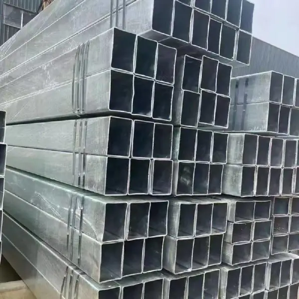 全国黑方管热镀锌加工,黑皮方矩管现货,厂房搭建钢结构用材