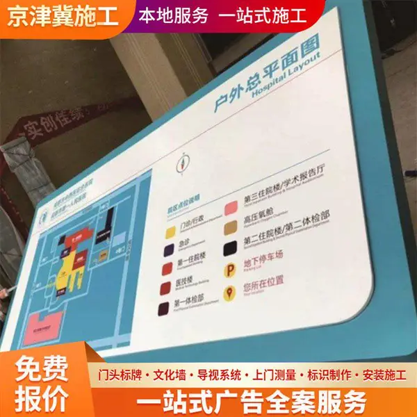 承德校园导视 道路指引牌制作厂家 来图来样定做