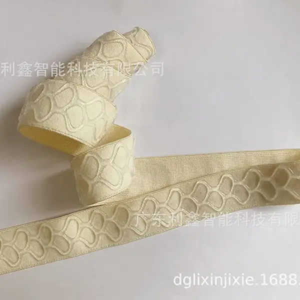 针织防滑松紧带硅胶条防滑松紧带滴胶 松紧带带波浪网状硅胶防滑