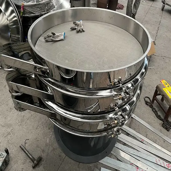 钒铁粉振动筛选机工业小型电动筛粉机花椒振动筛分机过滤振动筛