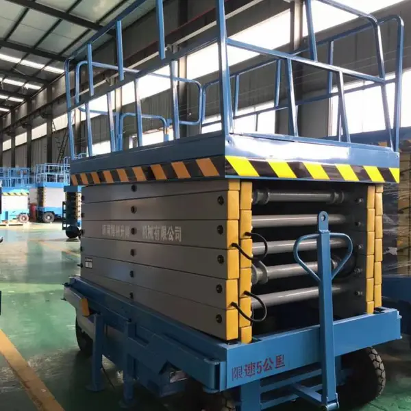 定制厂房工地小型固定电动液压升降机移动剪叉式车载简易升降平台