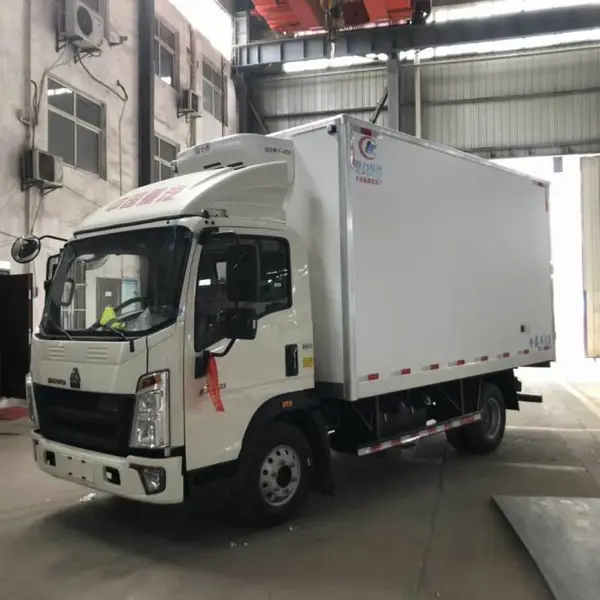 轻卡4.2米重汽豪沃国六冷藏车云内150马力,冷冻食品,冰块运输车