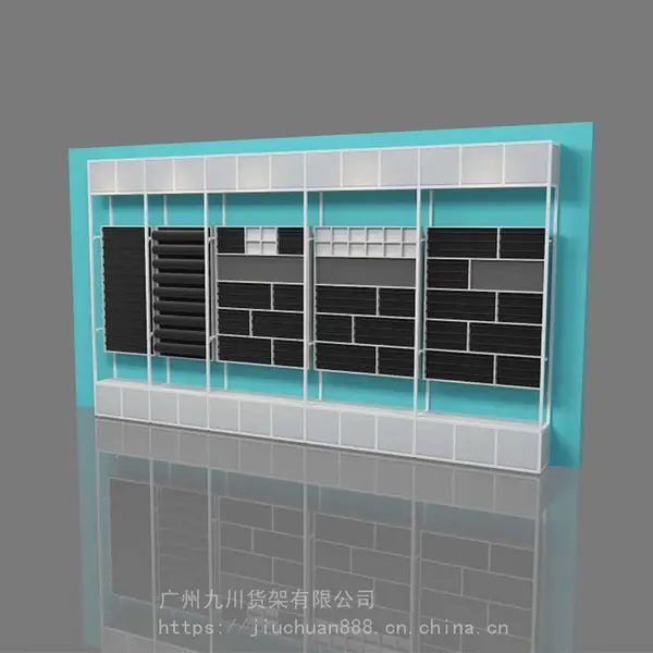 小***店装修效果图 饰品店面是设计 伶俐饰品货架大全