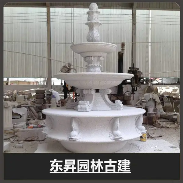 石雕水钵 欧式精品小区喷泉 花岗岩石材水景摆件