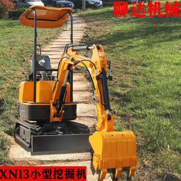 进口微型聊达1吨挖掘机微型挖掘机农用钩机销售