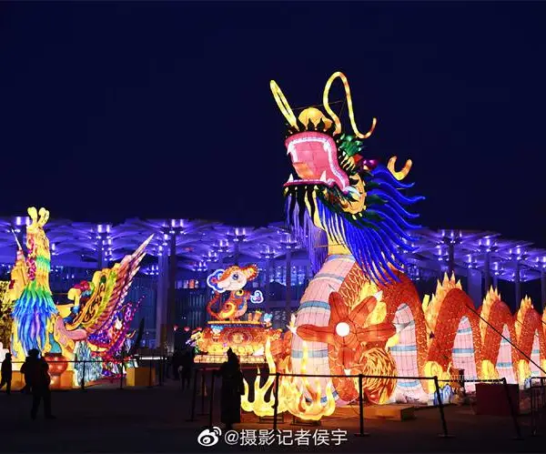 大型景区夜景亮化灯光秀工程制作公园民俗花灯策划