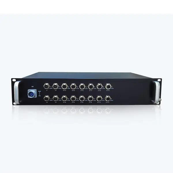 Mexon兆越 MIES-3824 12FE+4G M12/IP40三层工业以太网交换机