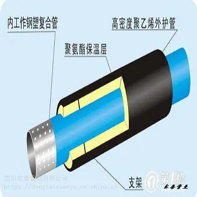 厂家供应化工用钢骨架孔网钢带聚乙烯PERT复合管(东泰管业)