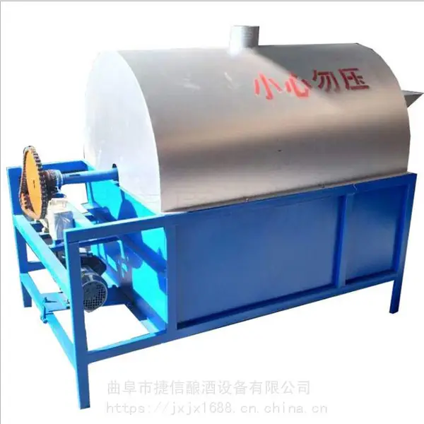 滚筒式干果炒料机 200斤电加热炒货机 自动温控翻炒机
