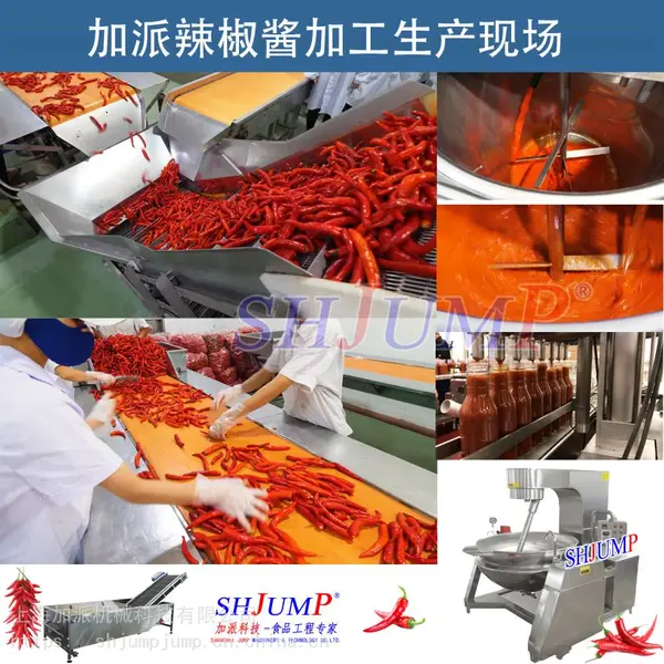 辣椒酱加工生产线 辣椒油加工设备 辣椒罐头交钥匙工程 辣椒处理