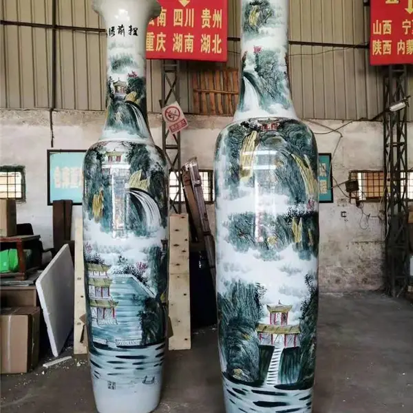 �������ƿ ��ҵ��Ǩ��Ʒ�մɴ�ƿ 3�׸ߴ�ʦ�ֻ��໨�ɻ�ƿ����