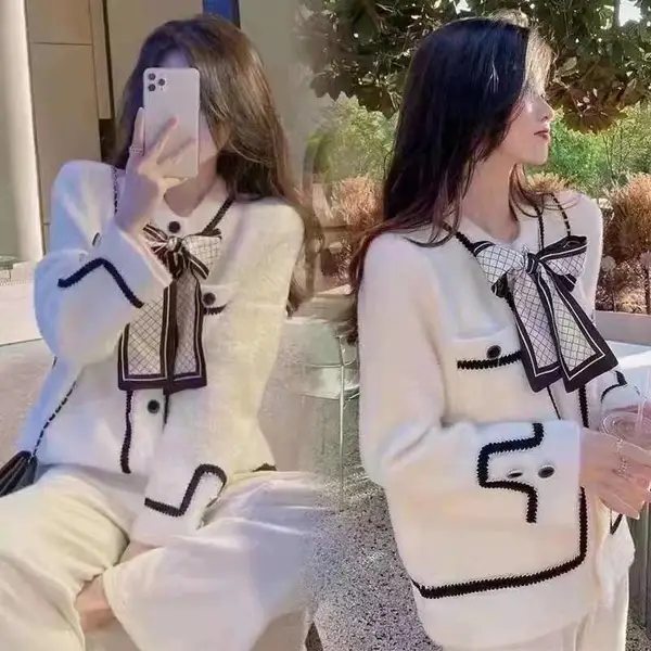四川泸州休闲女装开衫毛衣少女风女装毛衣尾货包芯纱女装毛衣货源