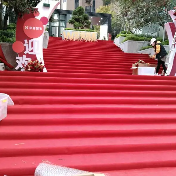 惠州布置地毯 舞台地毯 不织布地毯 红地毯 走道毯