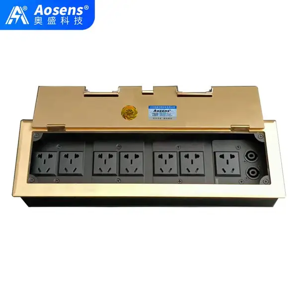 Aosens奥盛 AS-DK-4201T/嵌-180 开启式地插 信息插 电源插座 空架