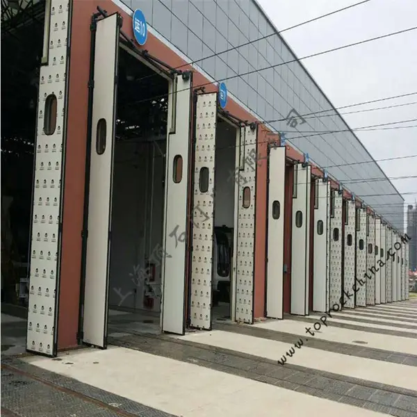 电厂折叠门 工业电动折叠门 全国直销 好产品 选择顶石门业