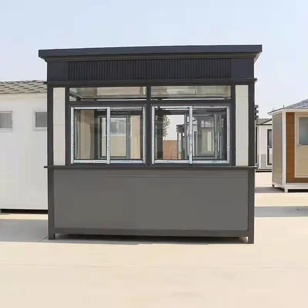 万科物业保安站岗形象岗亭 地产保安值班管理休息室定制厂商