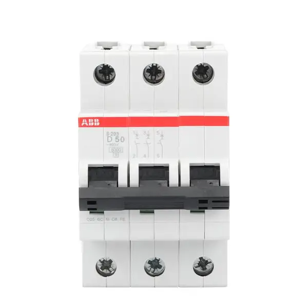 ABBС�Ͷ�·��SH203-C50 ΢�Ϳ�������380V ˫��˫��6kA/D��