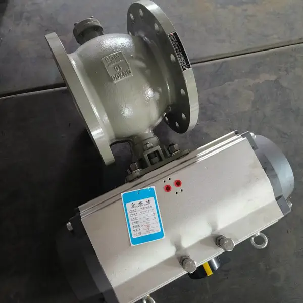 QV47H-16P 手动V型球阀纸浆颗粒煤灰纸浆硬密封法兰切断阀 DN100