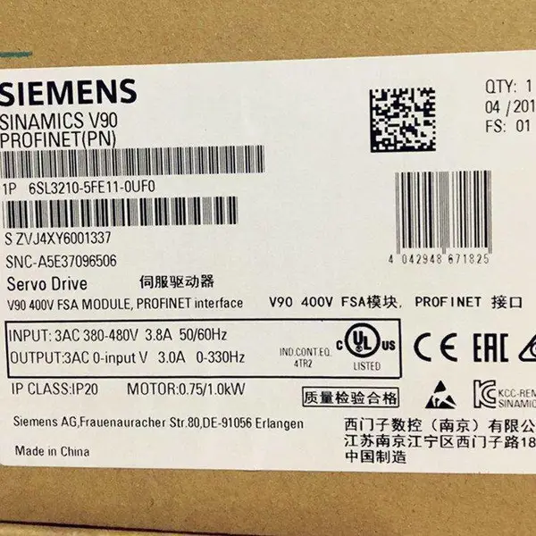 1FL6066-1AC61-2AA1西门子全新原装正品批发V90电机