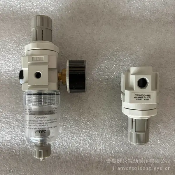 F.TEC 过滤减压阀 CW1000-M5 M5 小型气动调压过滤器气源处理器