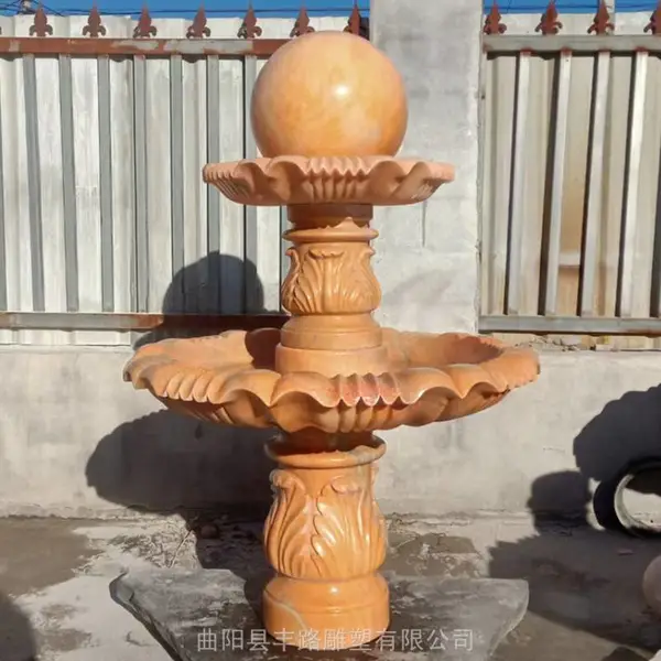 石雕喷泉***球室内户外庭院园林流水喷泉***球欧式景观摆件