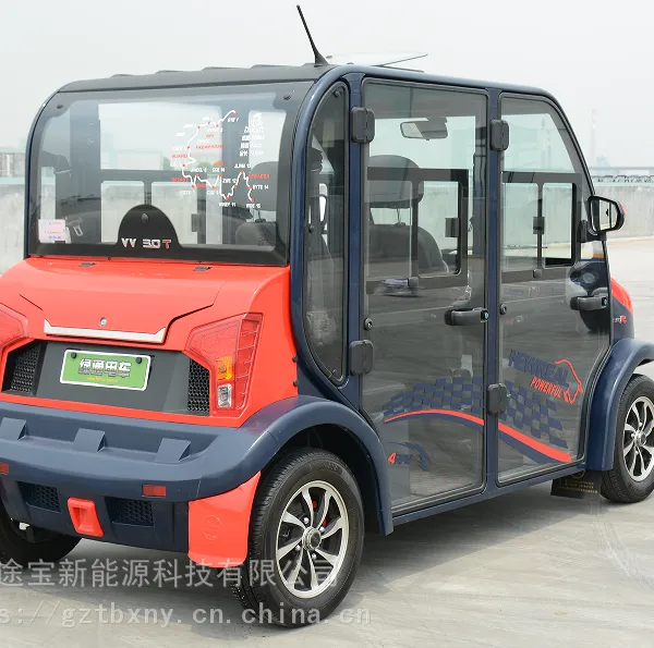 4座封闭式电动车,观光车,新能源车,代步车