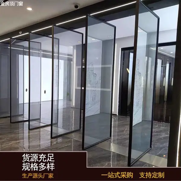 中轴铝合金门 金房顶 酒店大堂 旋转系列产品 铝合金中轴门