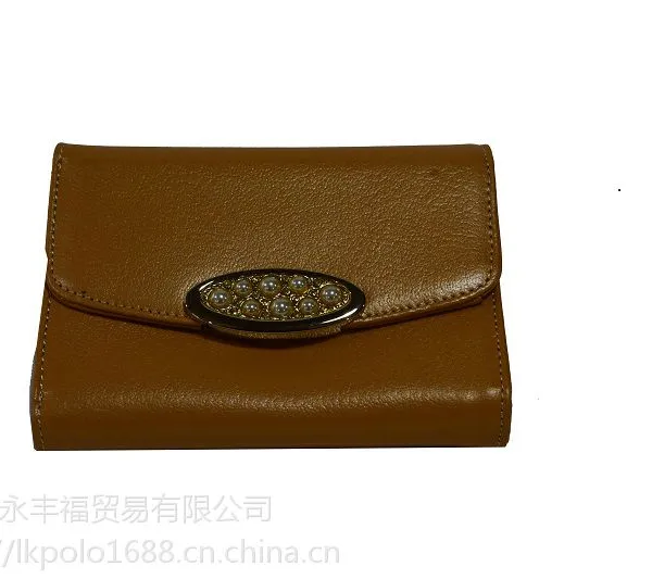 POLO正品头层压字头层女士钱包