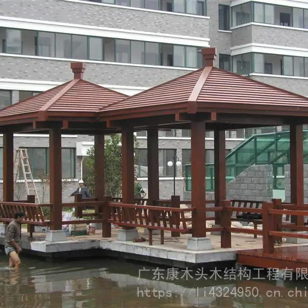 厂家定做古建硬木防腐木凉亭