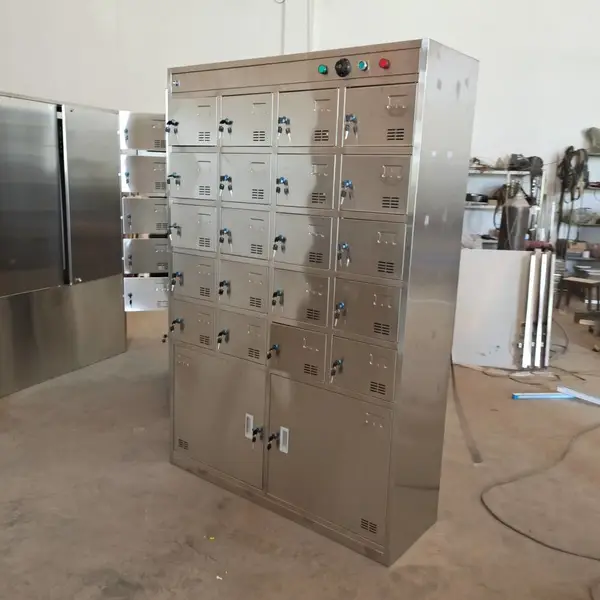 不锈钢多格柜 厨房餐具柜 餐厅储物柜 碗柜 学生餐盘柜
