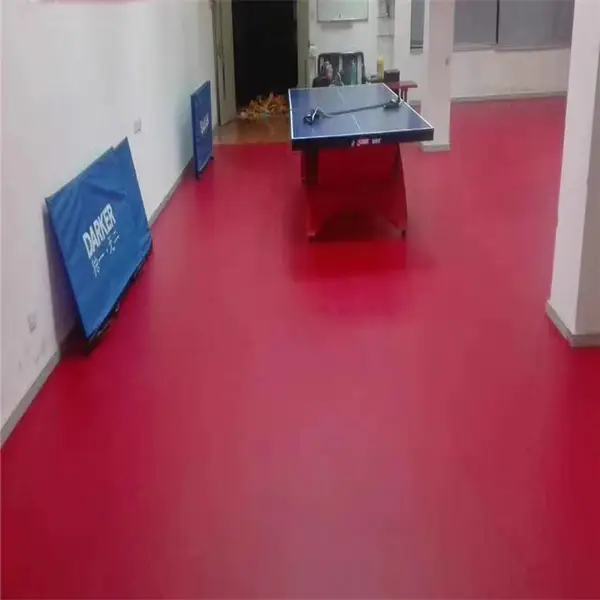 乒乓球室地板材料 运动塑胶地板厂家 乒乓球室地板