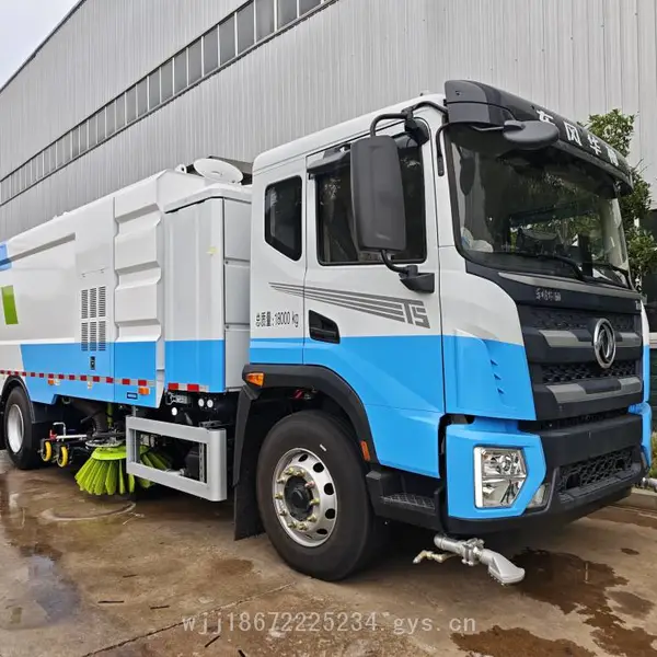东风华神T5新能洗清扫车 总质量18000KG纯电动洗扫车