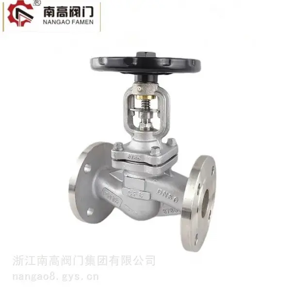 WJ41W-10P DN25大口径波纹管截止阀 不锈钢材质手动截止阀