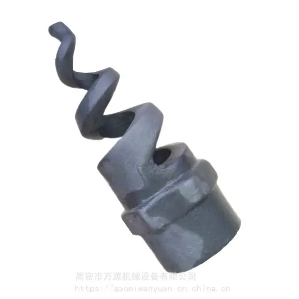 热电厂脱硫超大通径螺旋实心锥碳化硅喷嘴90°缠绕连接