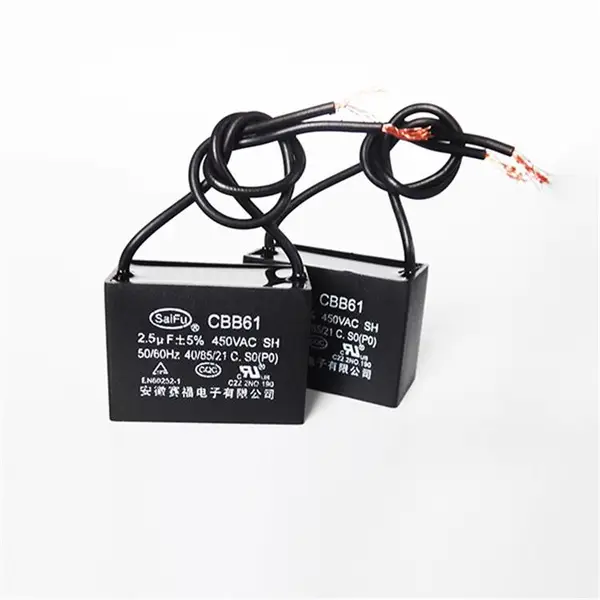 电容器厂家电容器Cbb61 2.5uf 450V 封边机口罩机电容电机启动电容