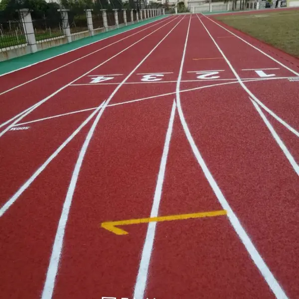田径场塑胶跑道彩色颗粒塑胶跑道施工材料复合型跑道混合型跑道