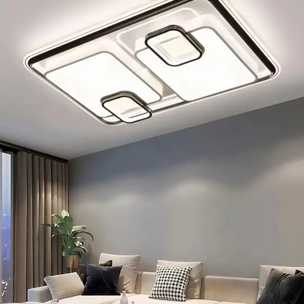 LED方形羊皮灯 LED方形吸顶灯家庭福字吸顶灯供应 调光调色吸顶灯