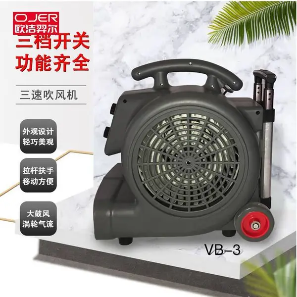 欧洁羿尔 廊坊三速吹风机VB-3 吹干机 三档调速 可定时开关 超市酒店 潮湿地毯 快速吹干