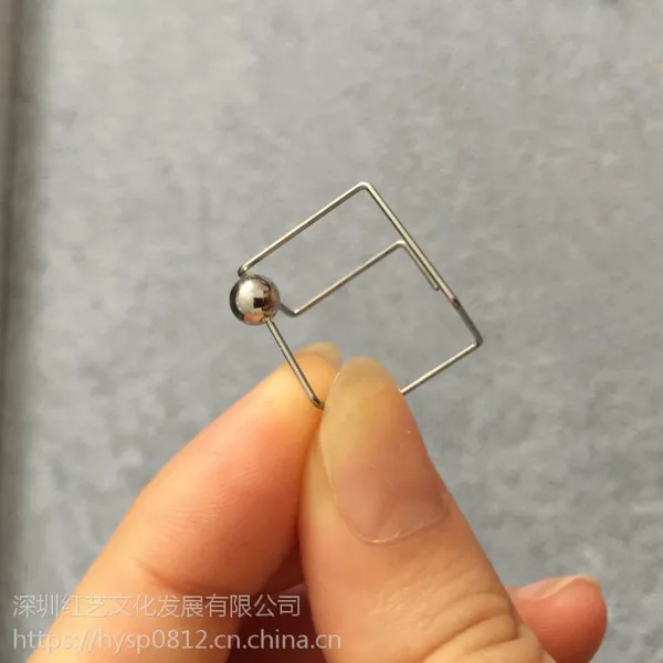 无边界性冷淡风不锈钢圆球耳钉时尚个性女耳饰品批量定做方体耳环